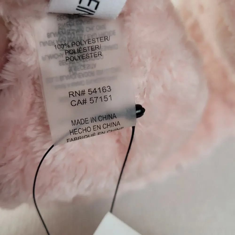 New Calvin Klein pink faux fur headband ear cover